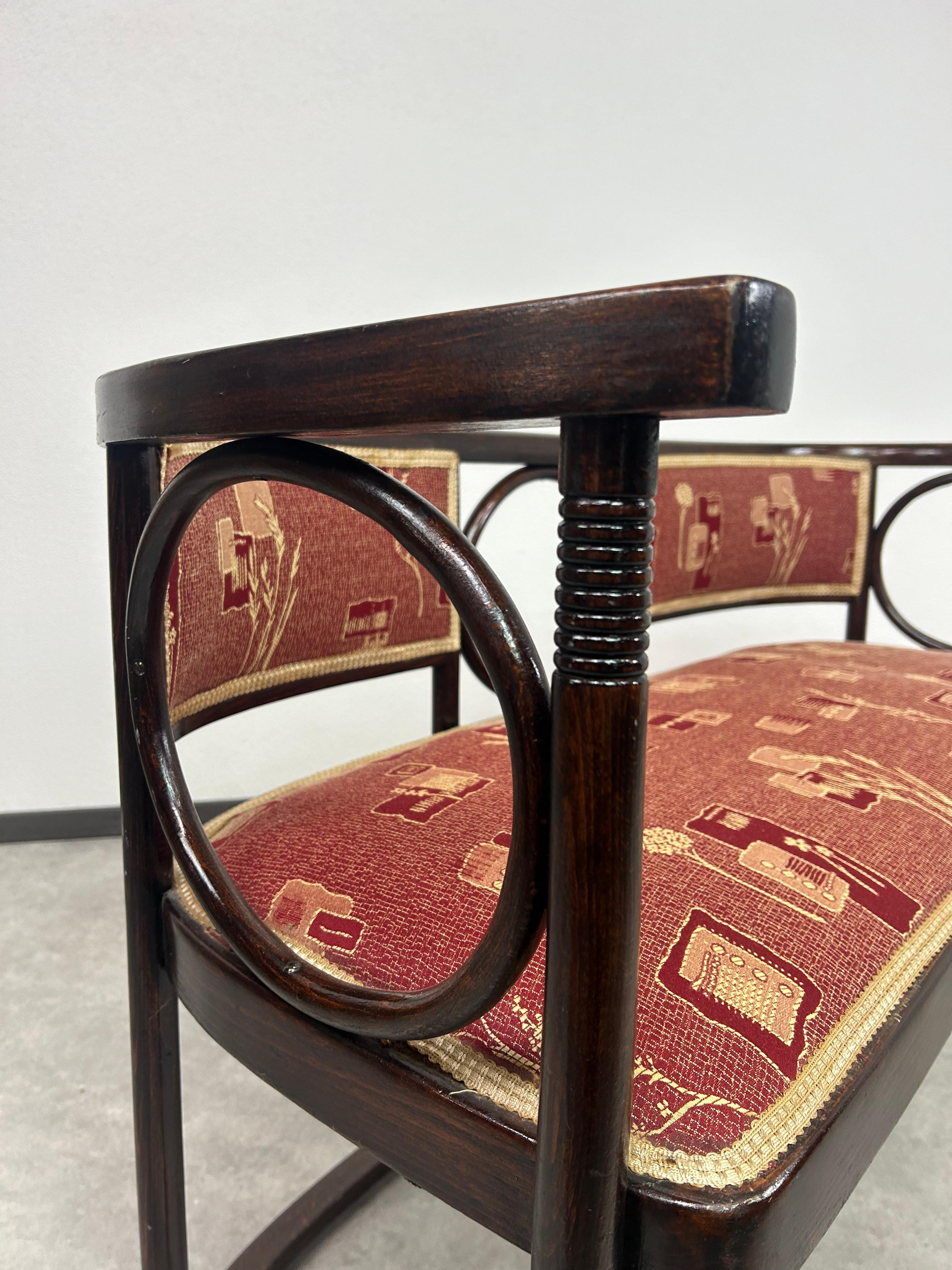 Fledermaus bench no.728 by arch.Josef Hoffmann For Sale 4