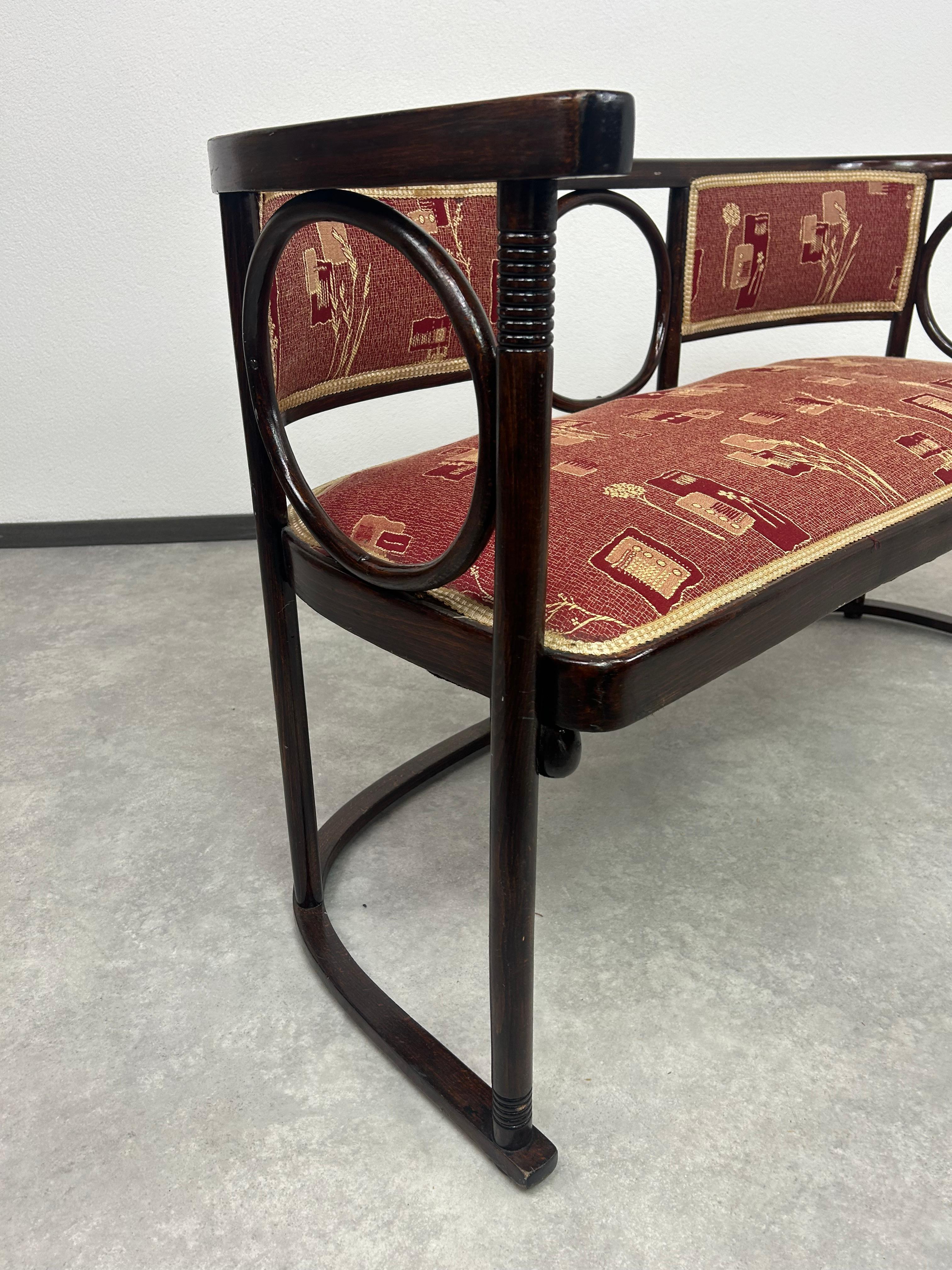 Fledermaus bench no.728 by arch.Josef Hoffmann For Sale 2