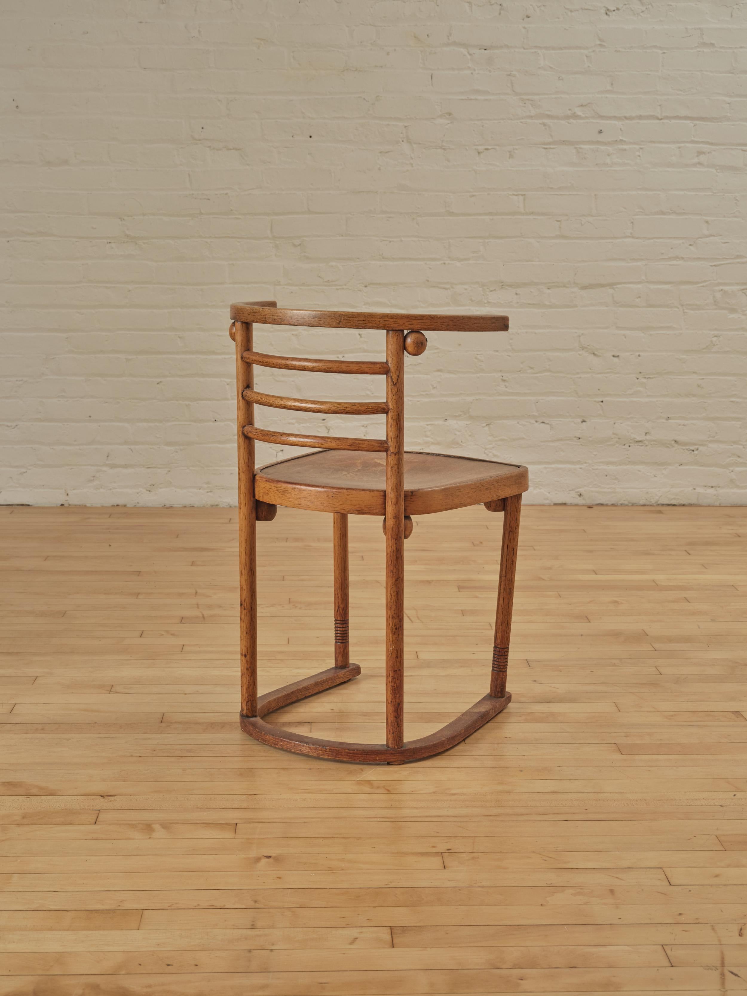 Fledermaus Chair by Josef Hoffman (Model 728) In Good Condition For Sale In Long Island City, NY