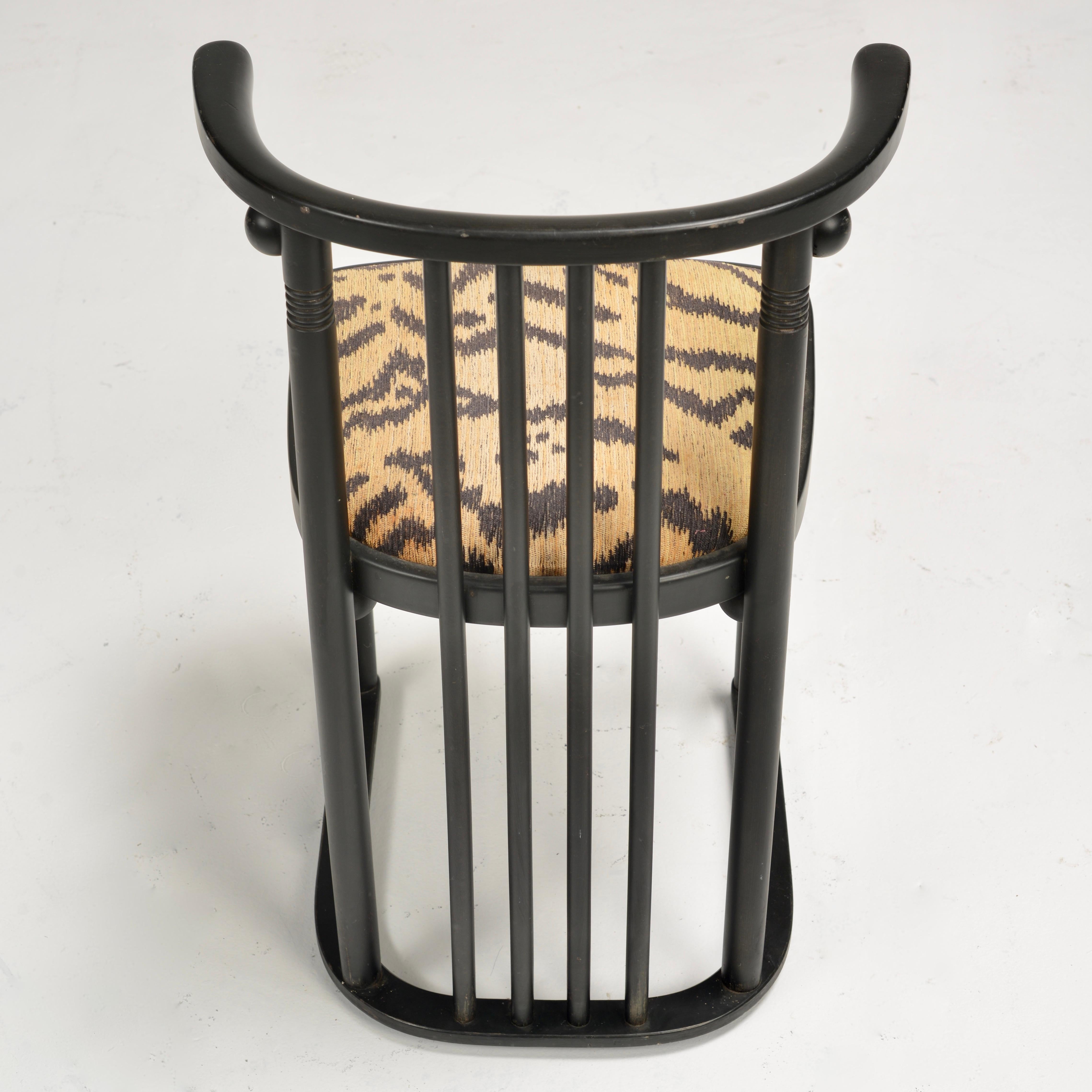 Fabric Fledermaus Chair by Josef Hoffman (Model 728)