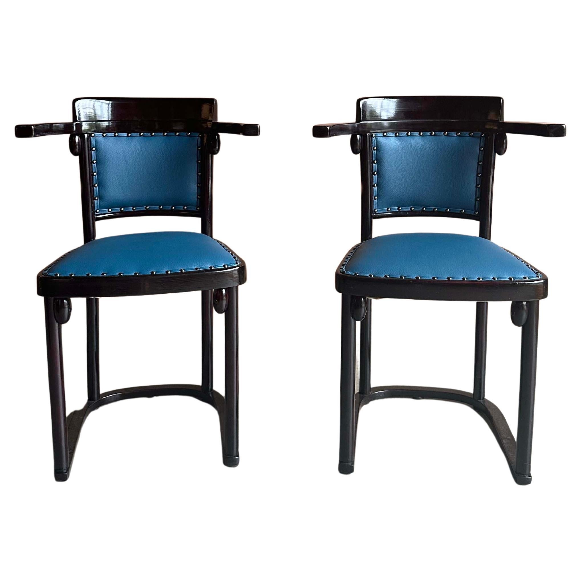 Fledermaus Chairs by Josef Hoffman for Thonet, Pair