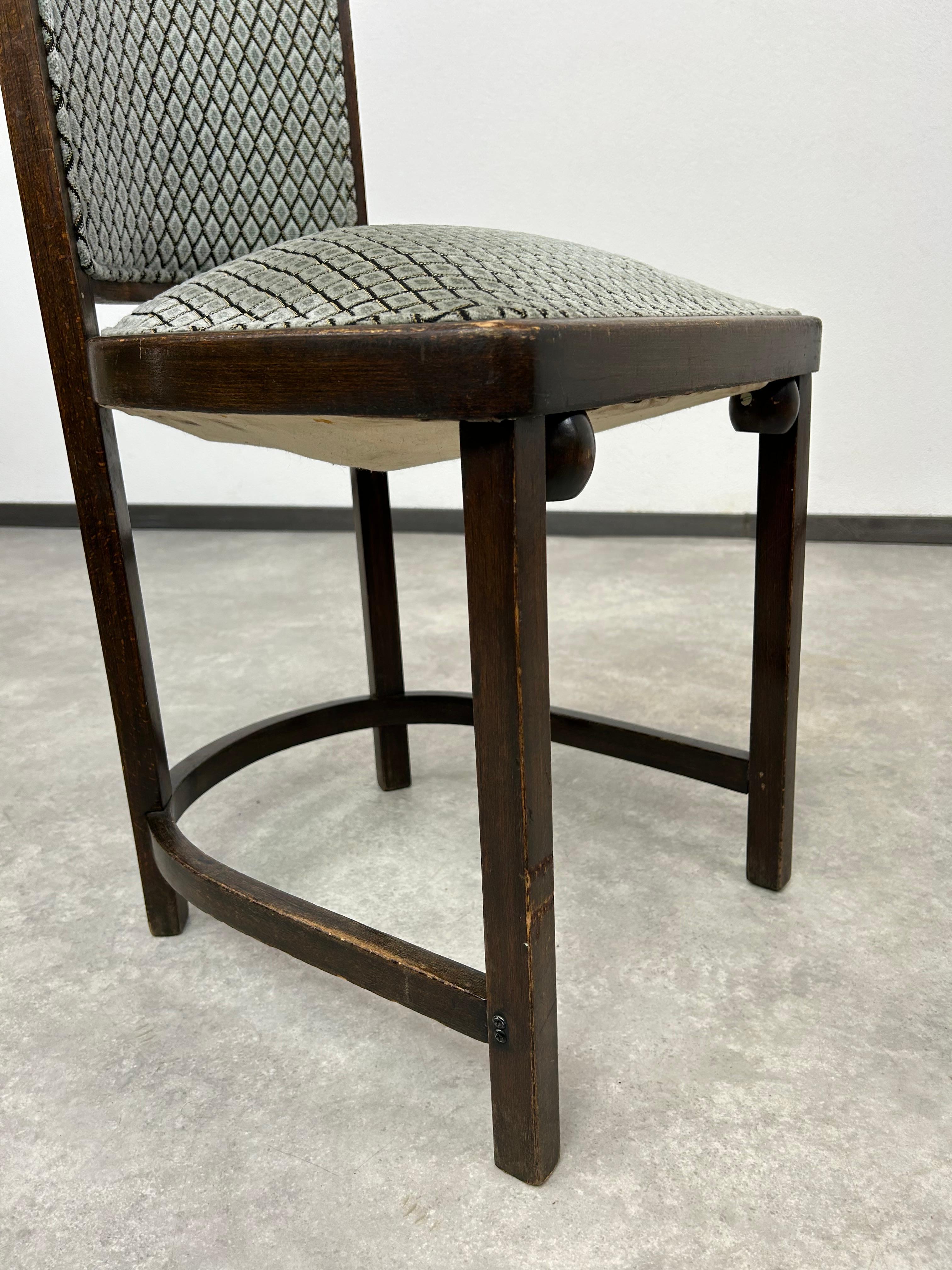 Inizio XX secolo Sedia Fledermaus n.423 di Josef Hoffmann in vendita