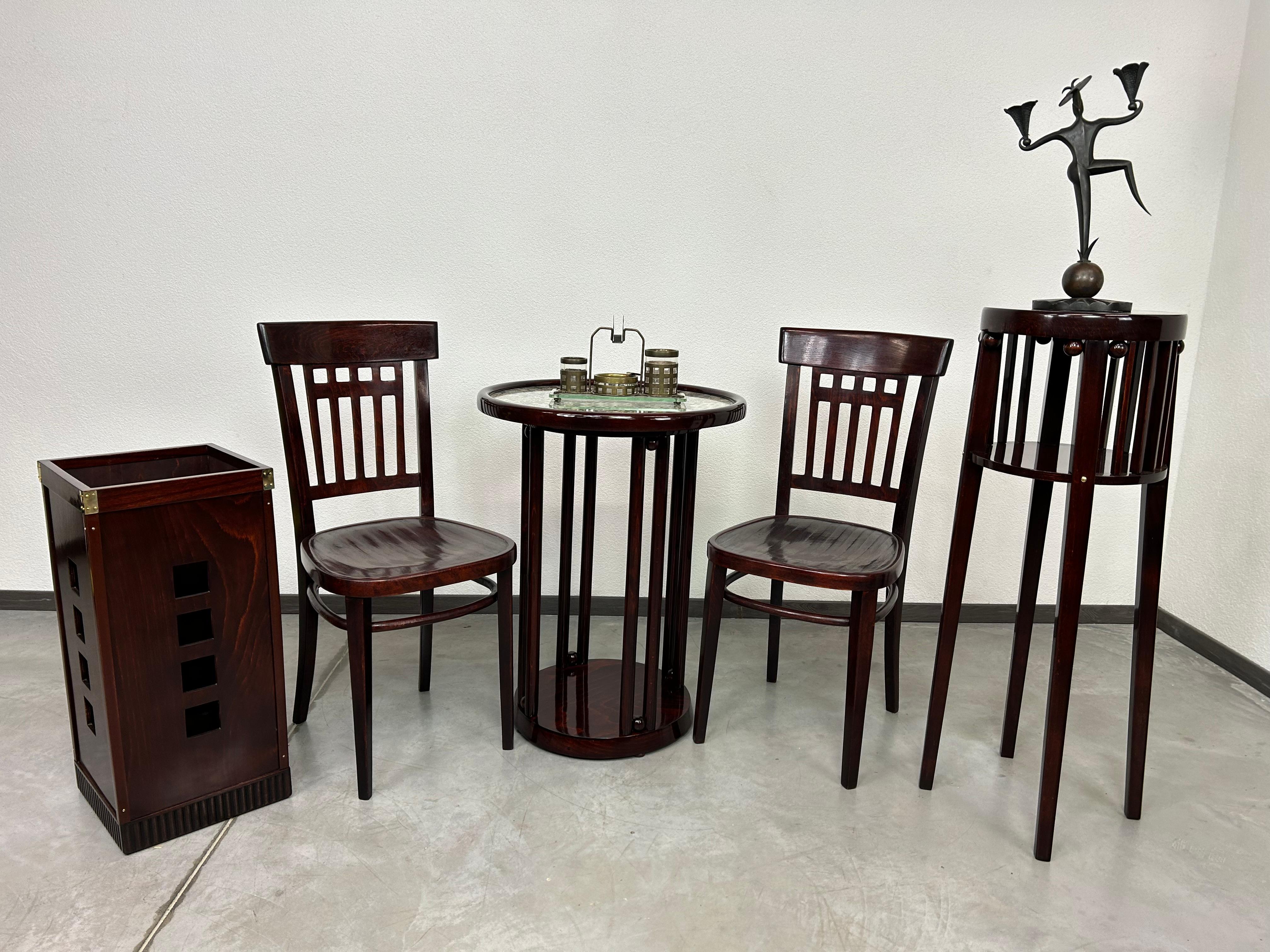 Mesa de centro Fledermaus de Josef Hoffmann para J&J Kohn en venta 6