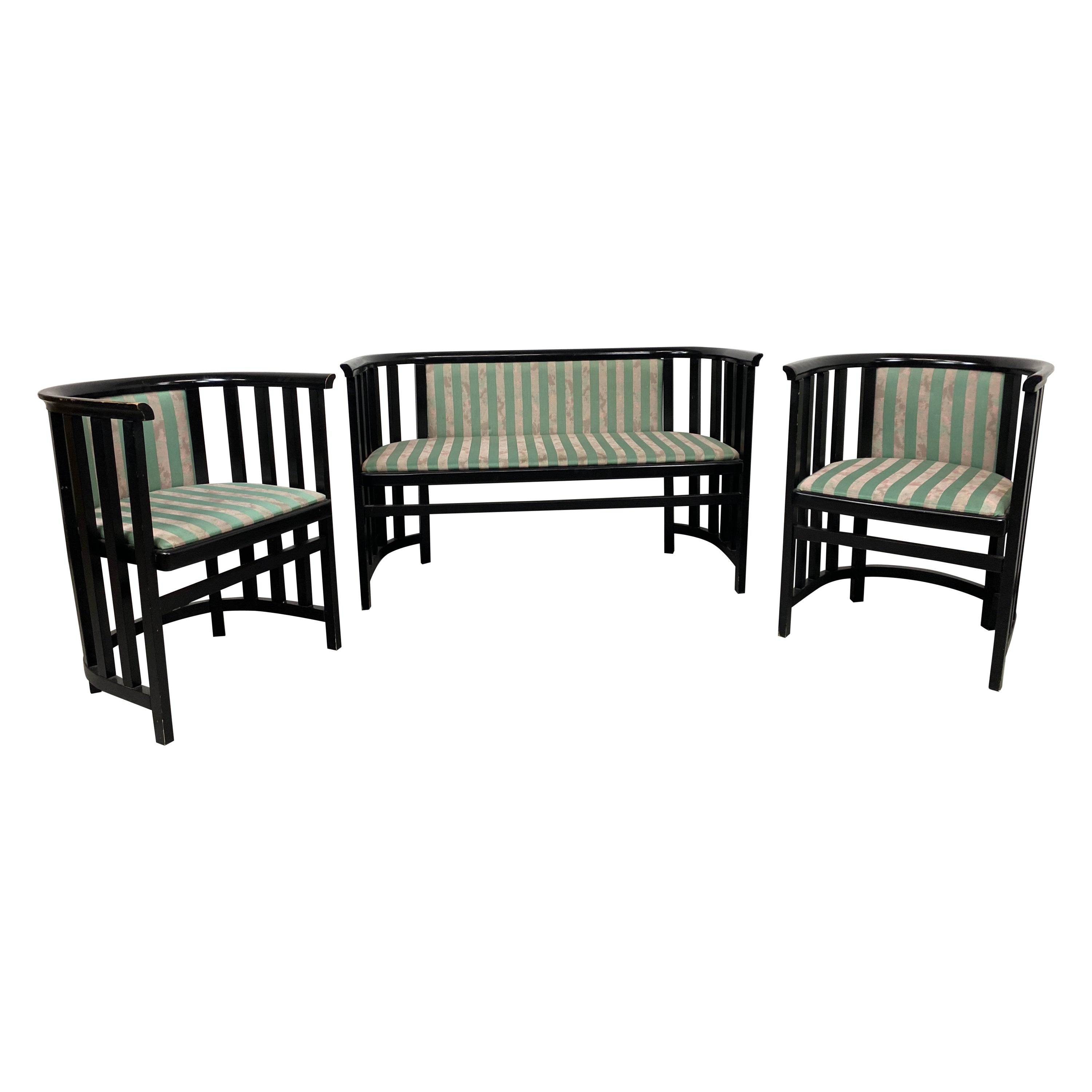 Fledermaus Seating Group by Josef Hoffmann Ex. by Wittmann Wien