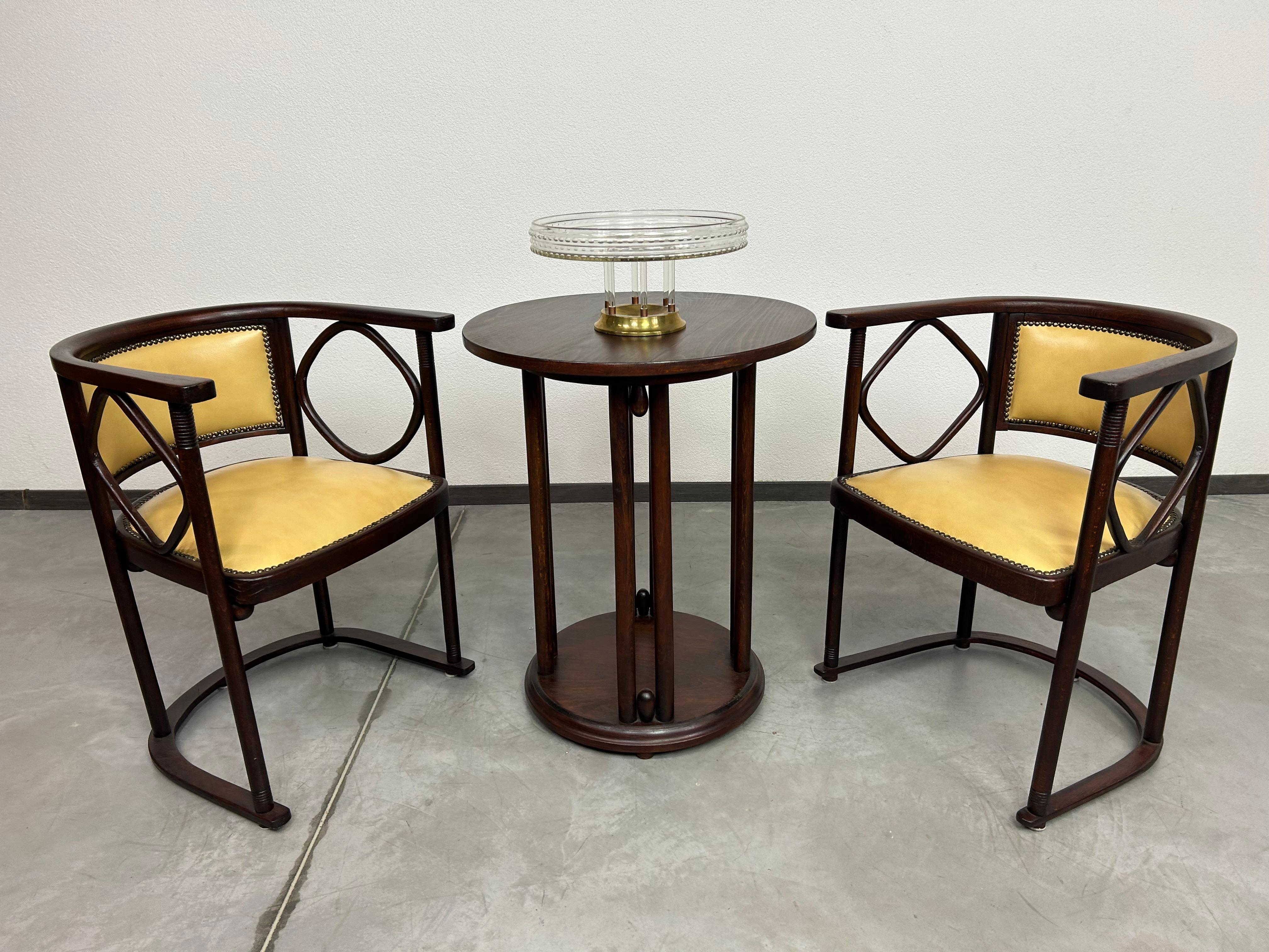Groupe de sièges Fledermaus de Josef Hoffmann pour Jacob Josef Kohn en vente 4