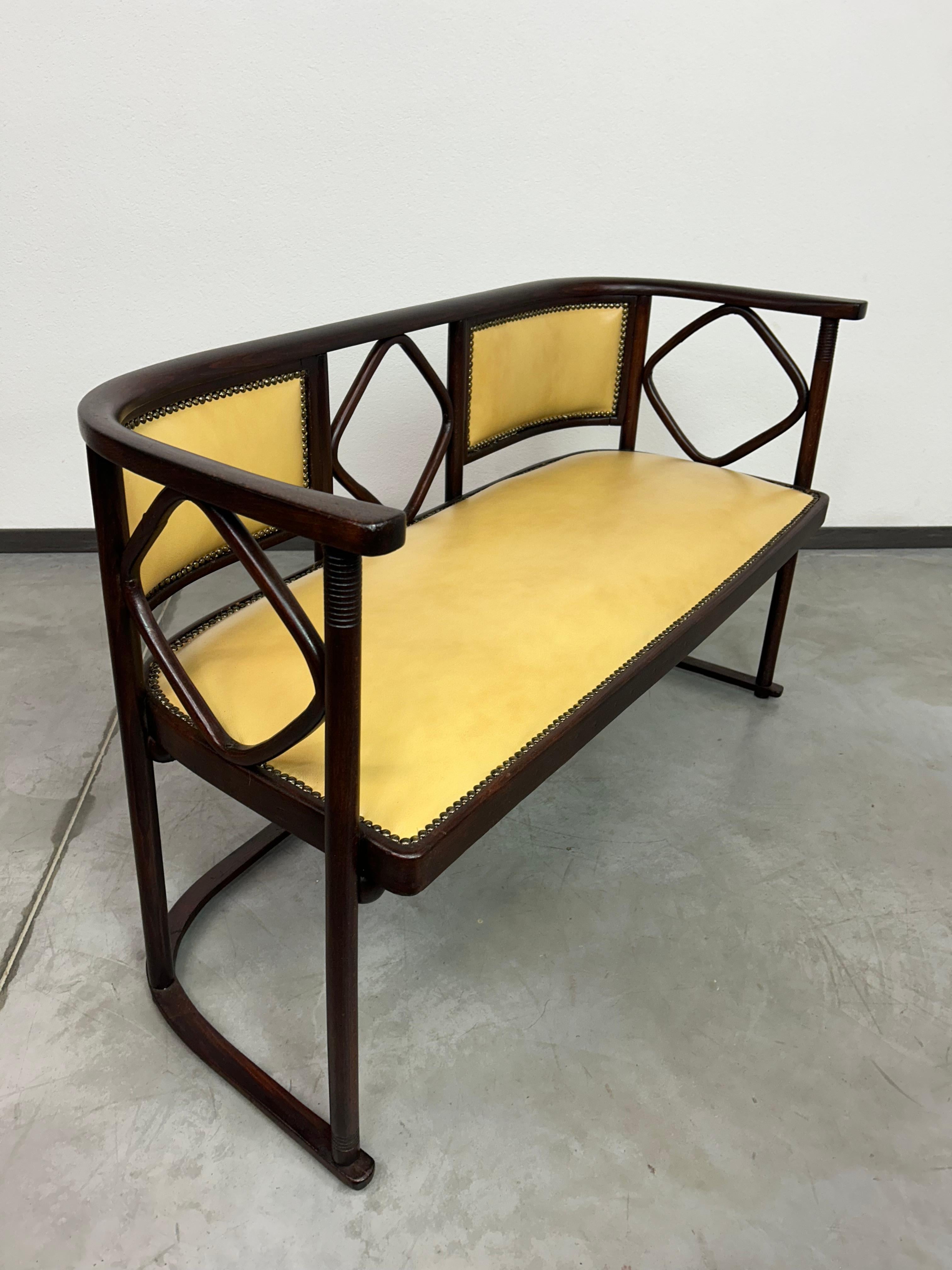 Cuir Groupe de sièges Fledermaus de Josef Hoffmann pour Jacob Josef Kohn en vente