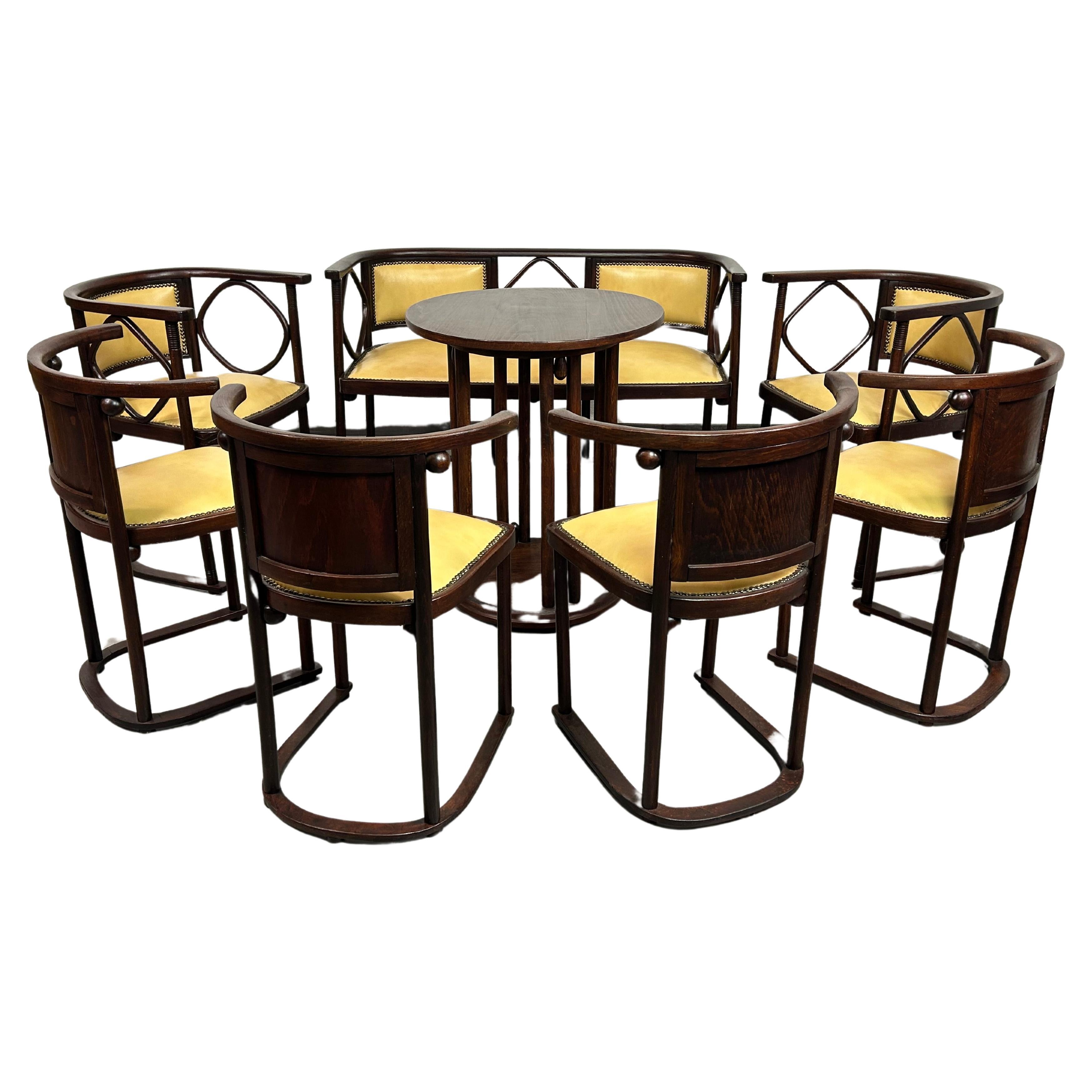 Fledermaus seating group by Josef Hoffmann for Jacob Josef Kohn