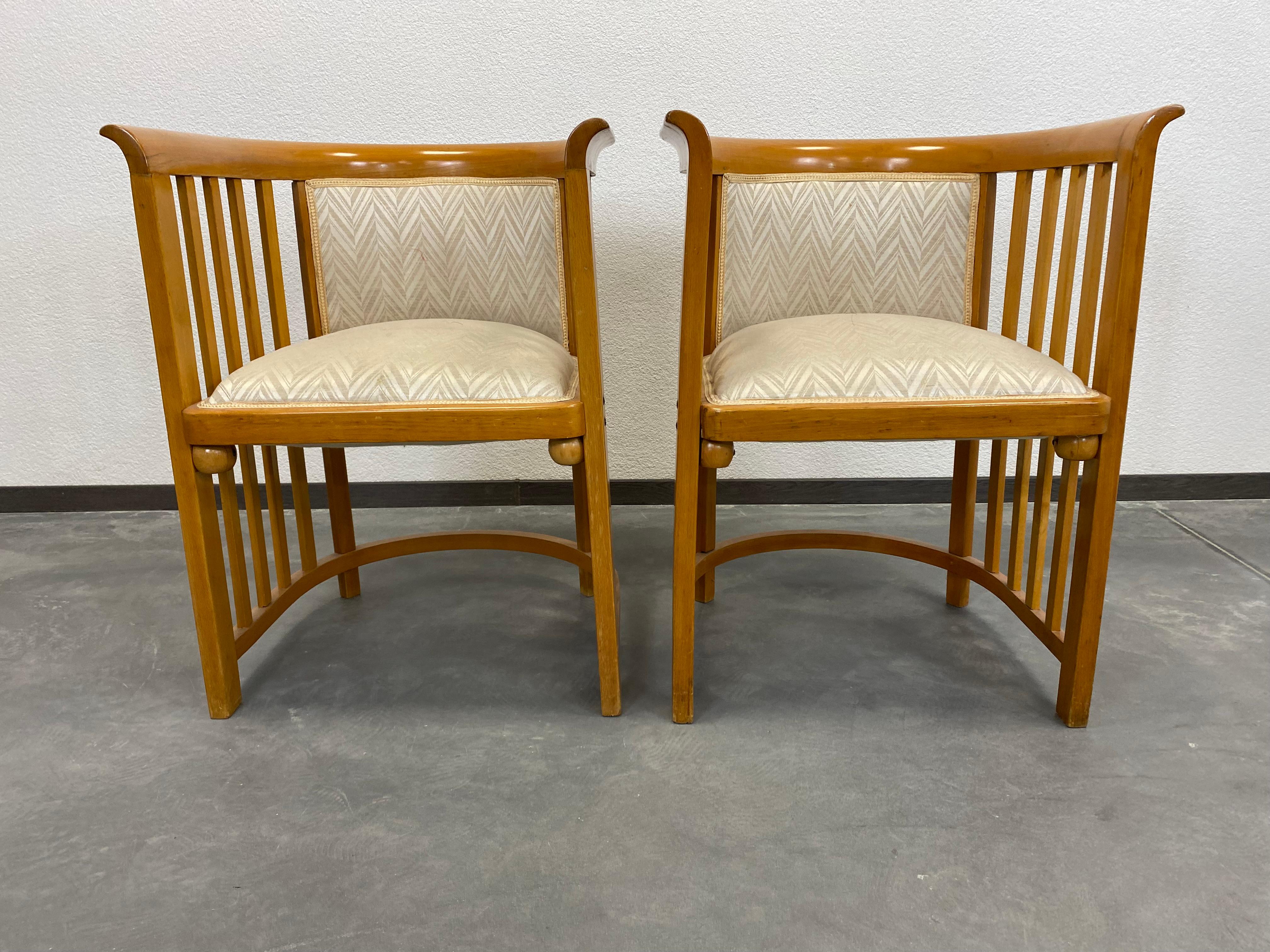 Vienna Secession Fledermaus Secession Armchairs No.423 For Sale