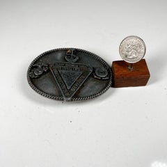 Fibbia d'argento con iscrizione dell'Associazione della Riserva della Flotta Grants Pass, OR