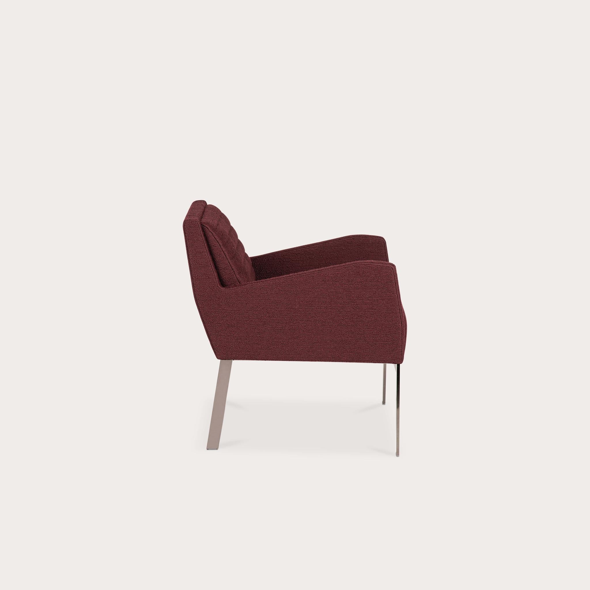 Moderno Sedia da salotto Fleet Street di Yabu Pushelberg con base in nickle nero lucido in vendita