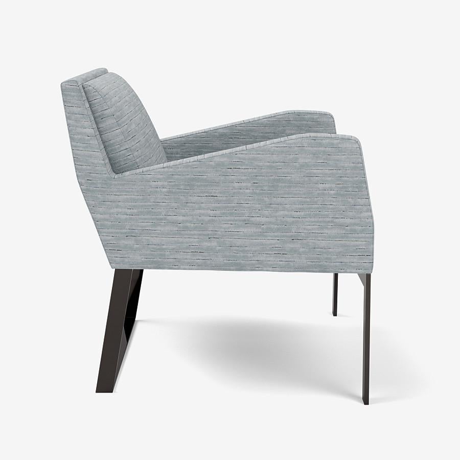 Modern Fleet Street Lounge Chair by Yabu Pushelberg in Jacquard Velvet