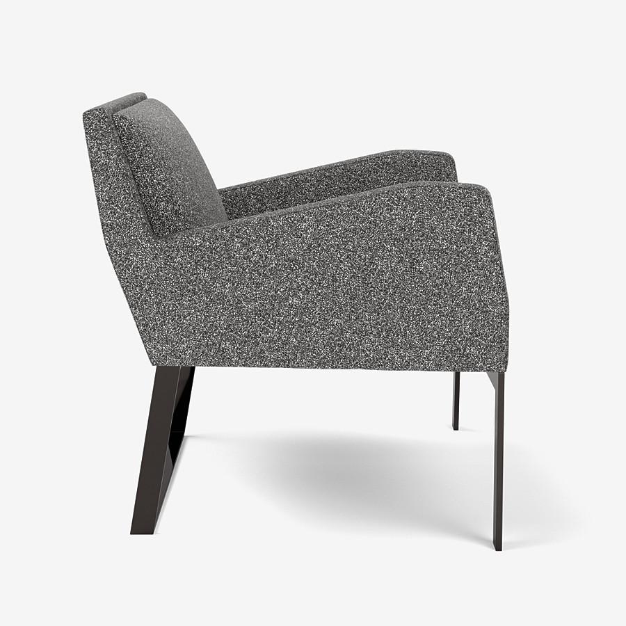 Modern Fleet Street Lounge Chair by Yabu Pushelberg in Multi-Toned Boucle For Sale