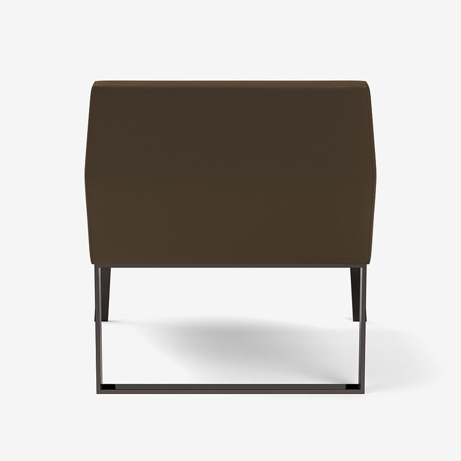 Modern Fleet Street Lounge Chair by Yabu Pushelberg in Nappa Leather For Sale