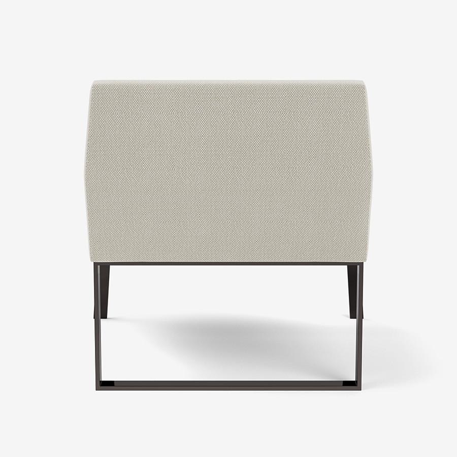Italian Fleet Street Lounge Chair by Yabu Pushelberg in Textured Wool For Sale