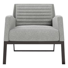 Fleet Street Quilted Lounge Chair by Yabu Pushelberg in Boucle Wool