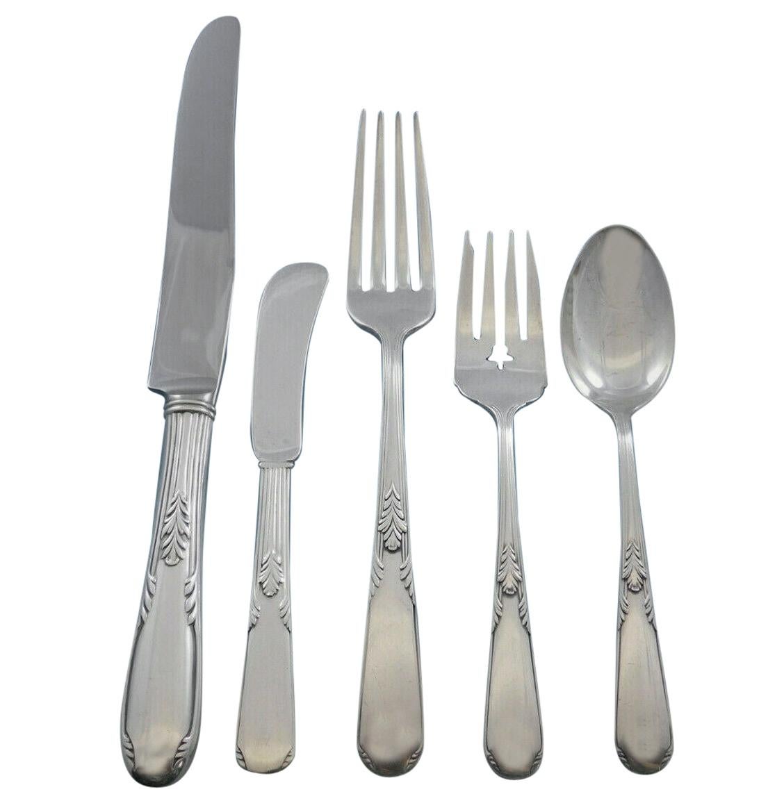 Service de couverts en argent sterling Fleetwood by Manchester 8 Set de 41 pièces du dîner