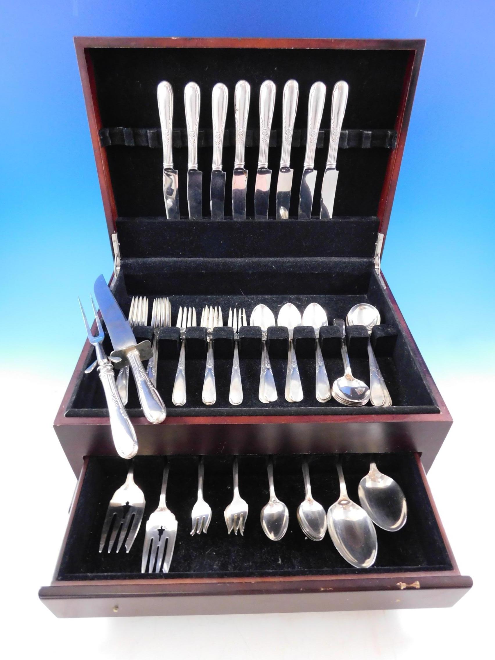 Fleetwood by Manchester sterling silver flatware set - 62 pieces. This set includes:

8 knives, 9