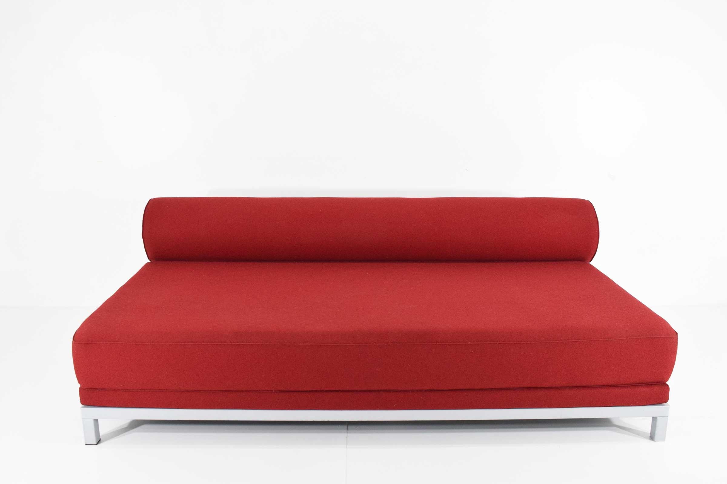 North American Fleming Busk for Softline Twilight Sleeper Sofa in Red