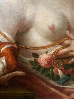 Flemish Painting, Allegorical Portrait of Fidelity 'follower of Rubens'