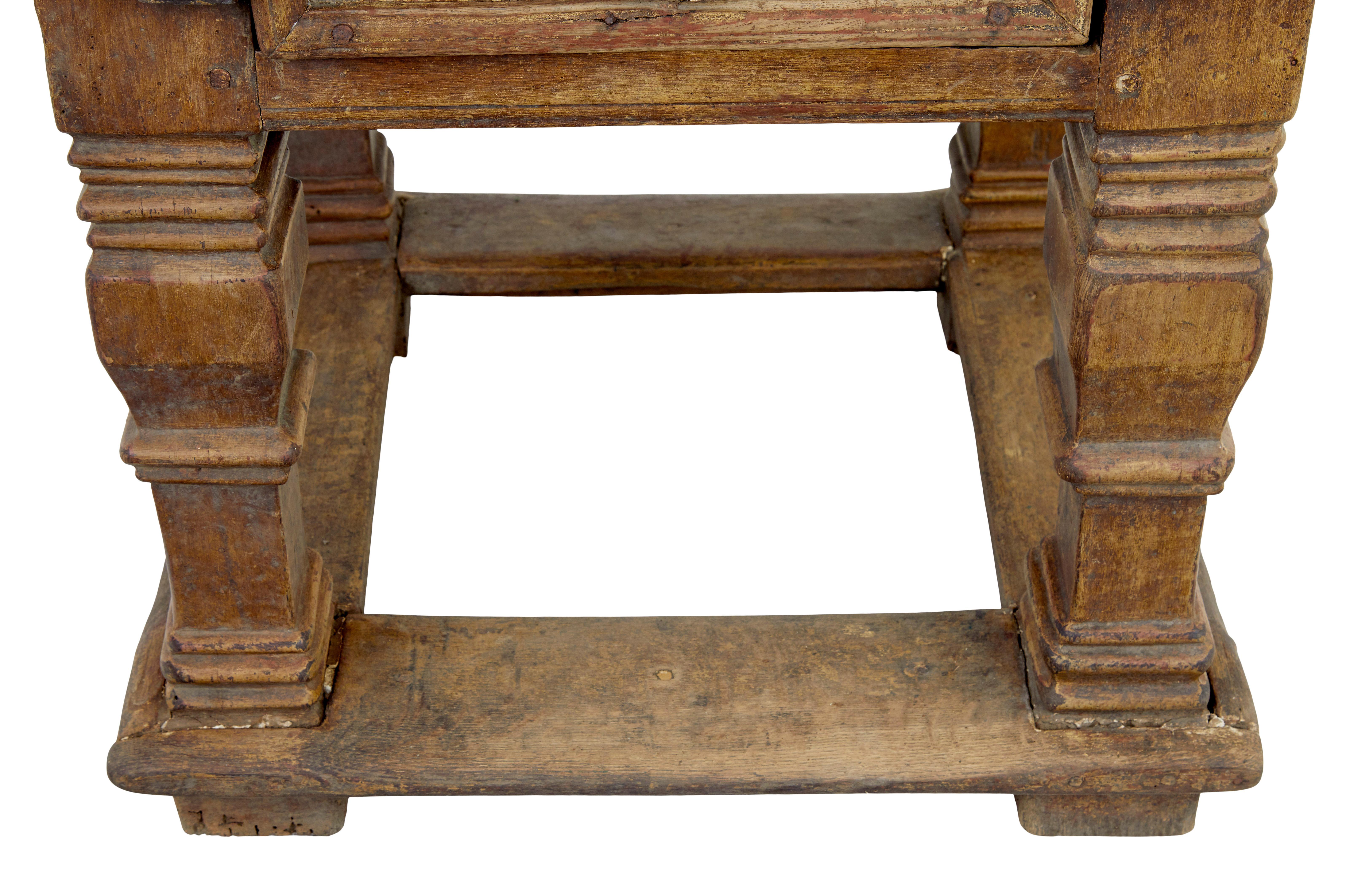 17th Century Flemish 17th century carved oak table