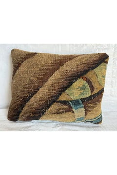 Flemish 17th Century Tapestry 15" X 12" Pillow