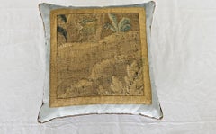 Flemish 17th Century Tapestry Fragment Pillow