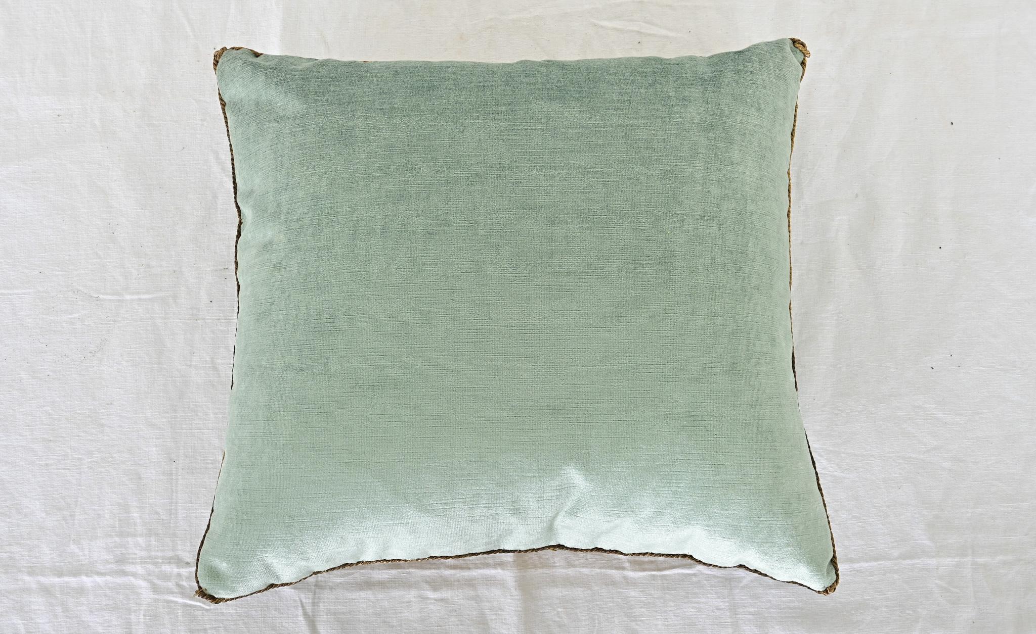 Contemporary Flemish 17th Century Tapestry Fragment Pillow