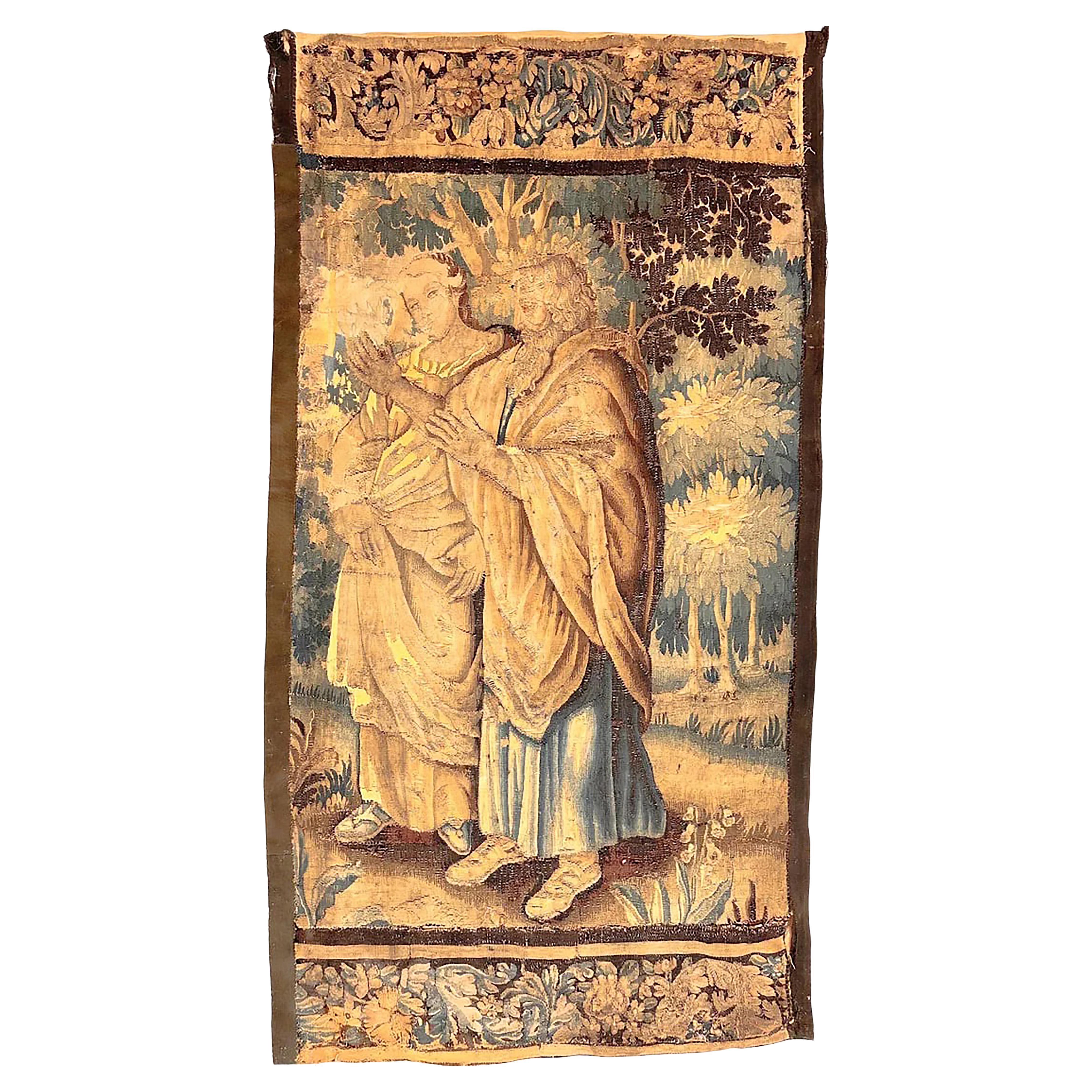 Arazzo figurato fiammingo del XVIII secolo