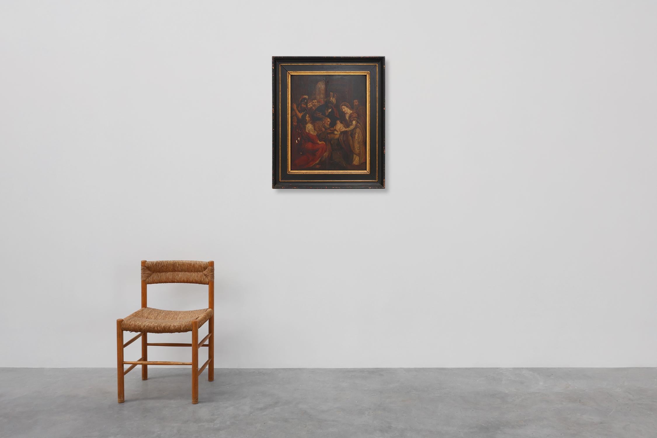 Belgien / 18. Jahrhundert / Malerei / Holz / Antik / Religiös 

Ein Gemälde aus dem 18. Jahrhundert auf Holz nach einem Gemälde von Rubens 