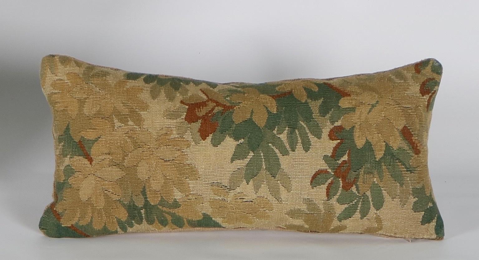 Belgian Flemish 18th Century Verdure Tapestry Pillows