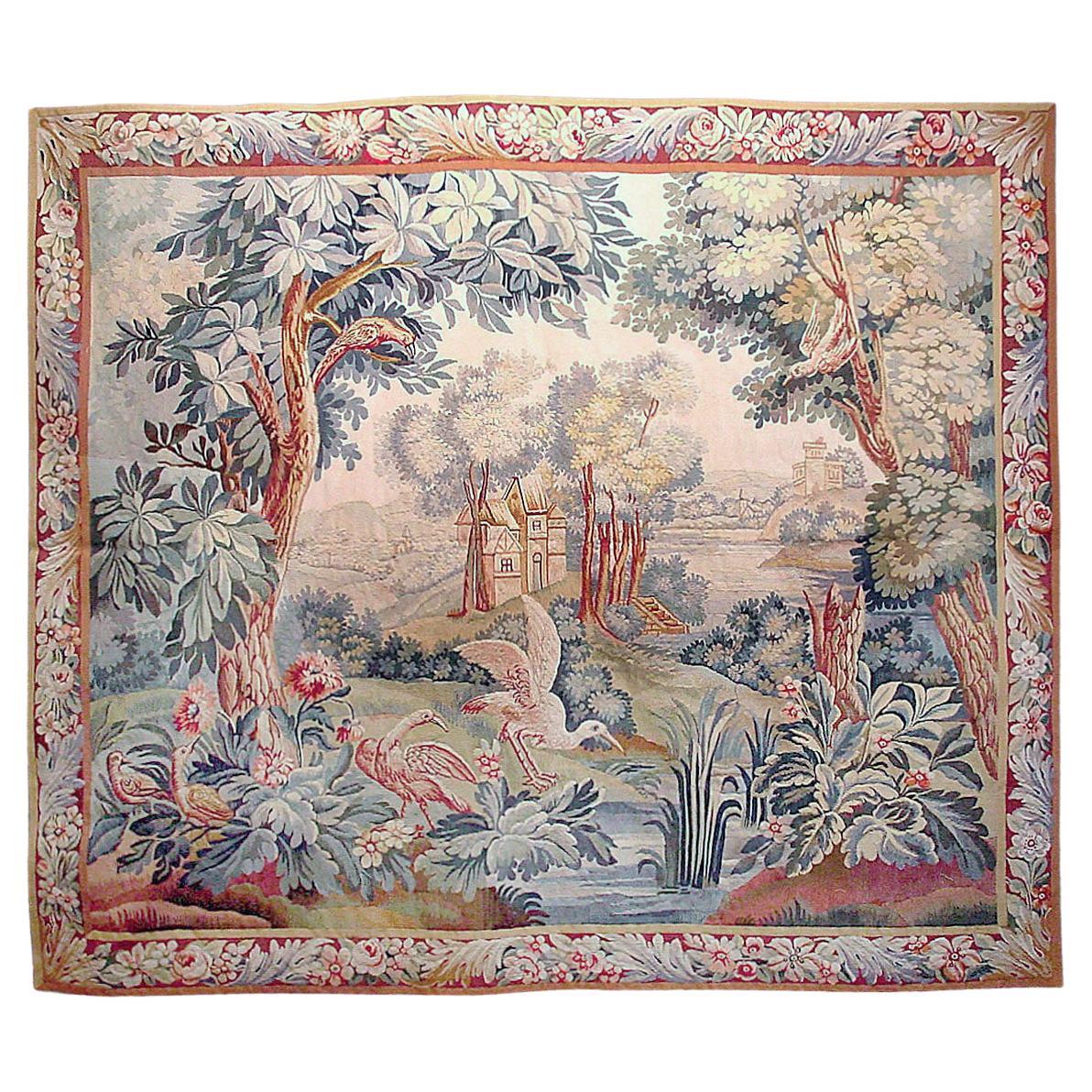 Flemish 19th Century Tapestry  6'2 x 5'3