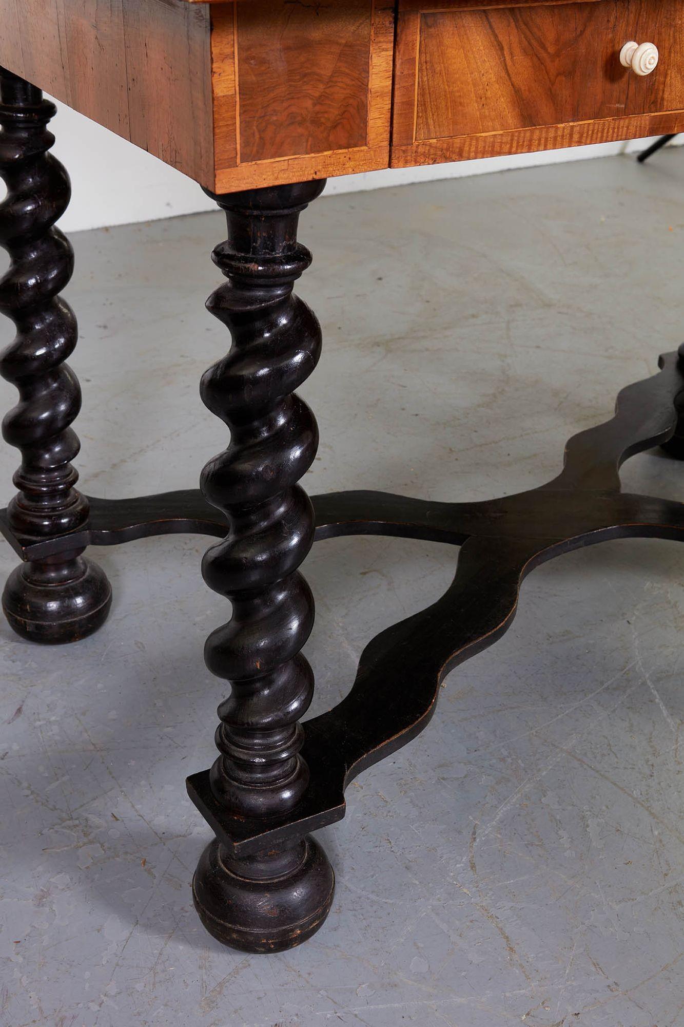 Flemish Baroque Inlaid Center Table For Sale 1