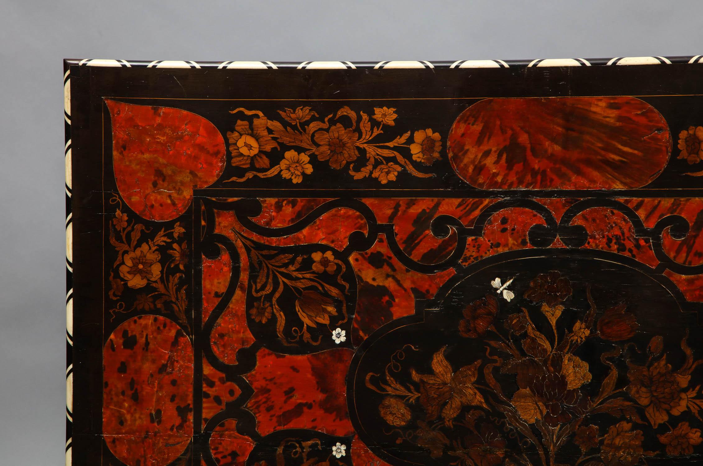 Flemish Baroque Marquetry Decorated Table For Sale 9