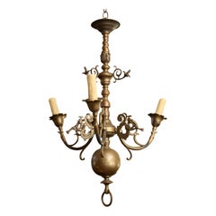 Flemish-Baroque Style Bronze Chandelier