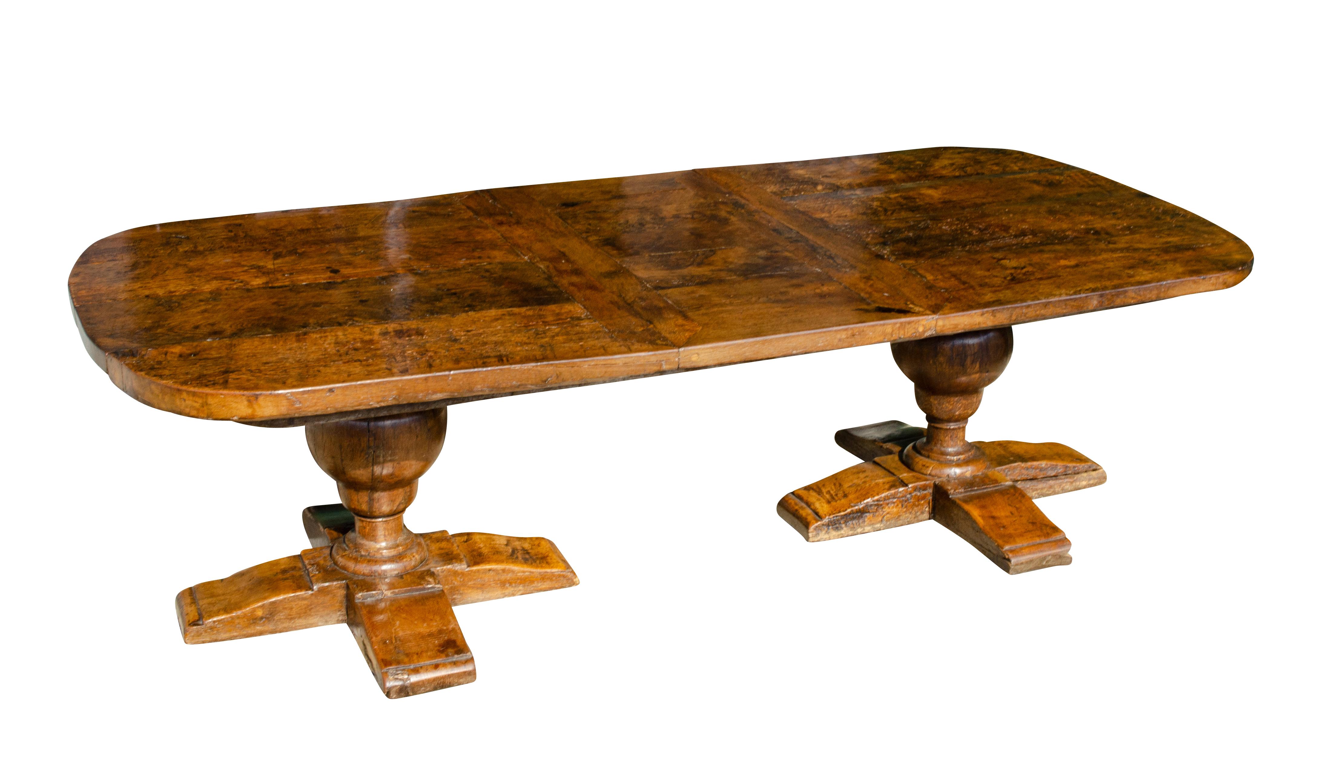 Late 17th Century Flemish Baroque Style Oak Dining Table For Sale