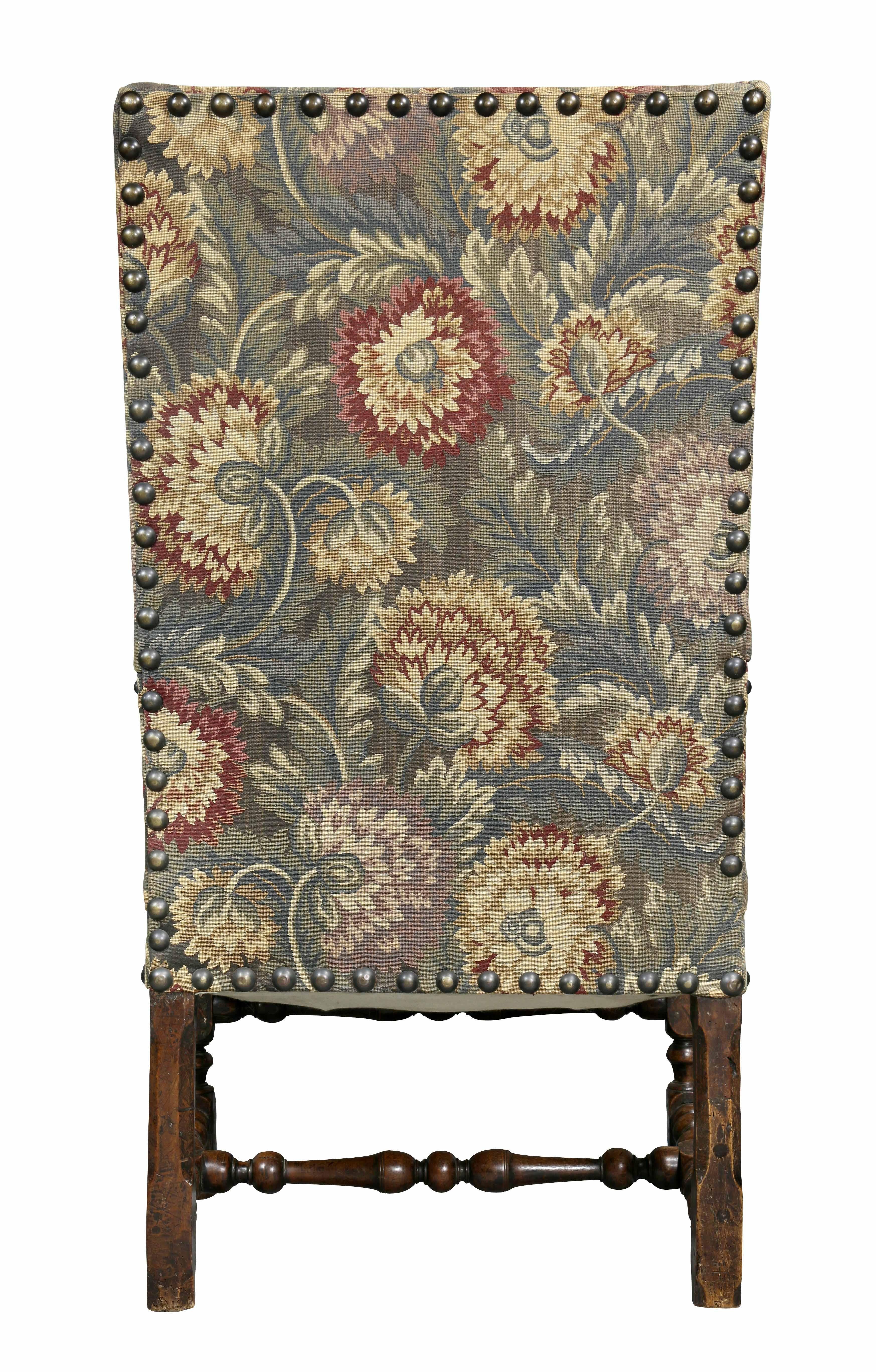 Flemish Baroque Walnut Armchair 4