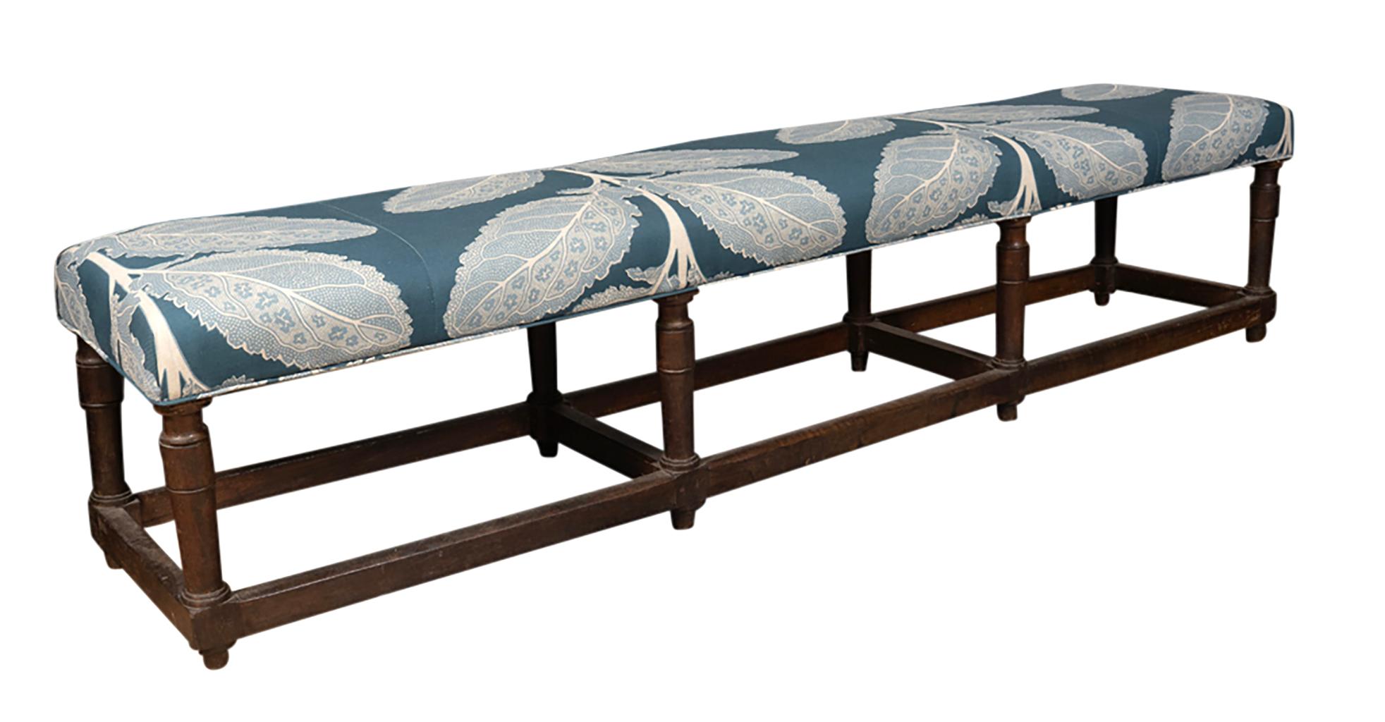 French Flemish Baroque Walnut Bench For Sale