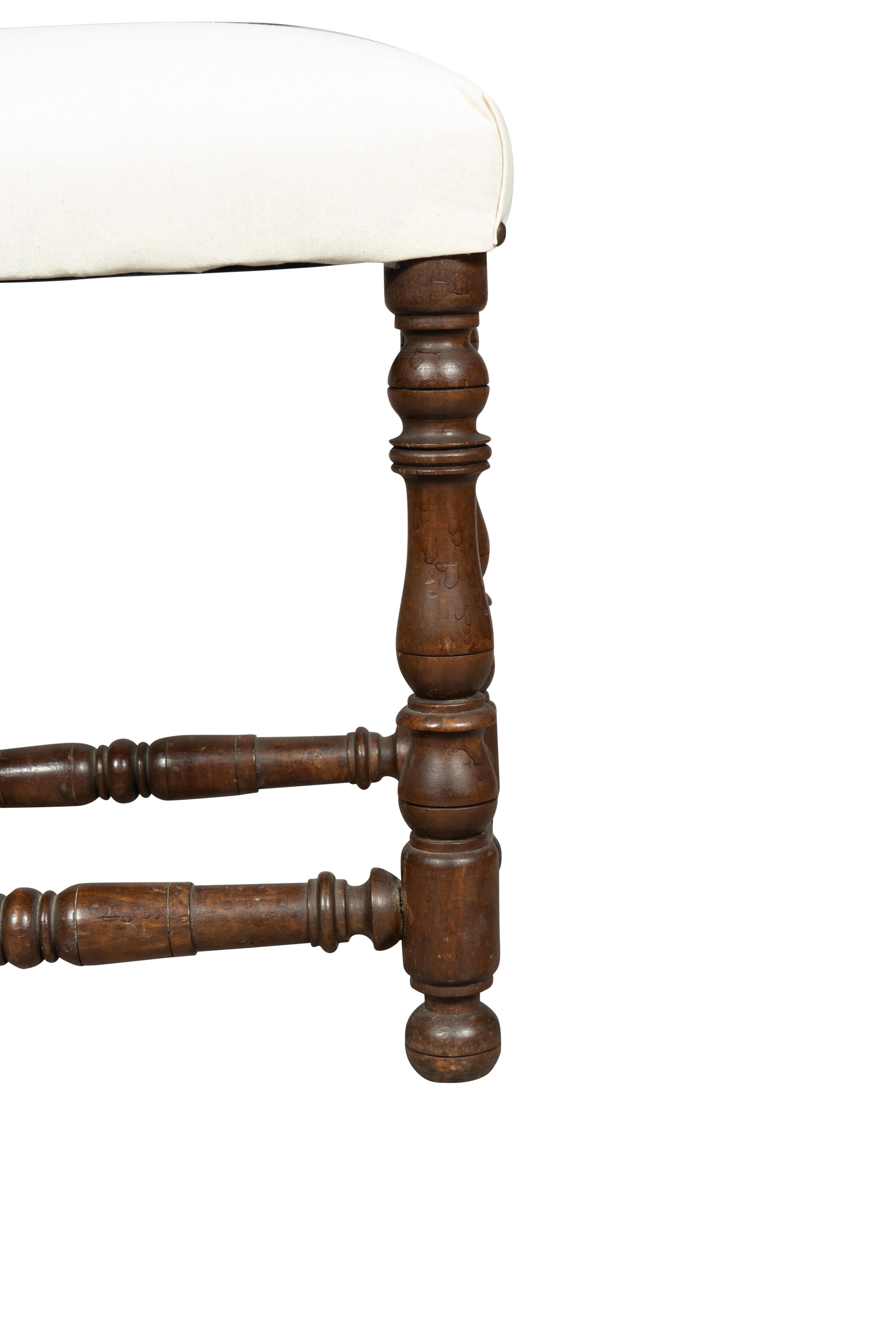 Flemish Baroque Walnut Bench For Sale 2