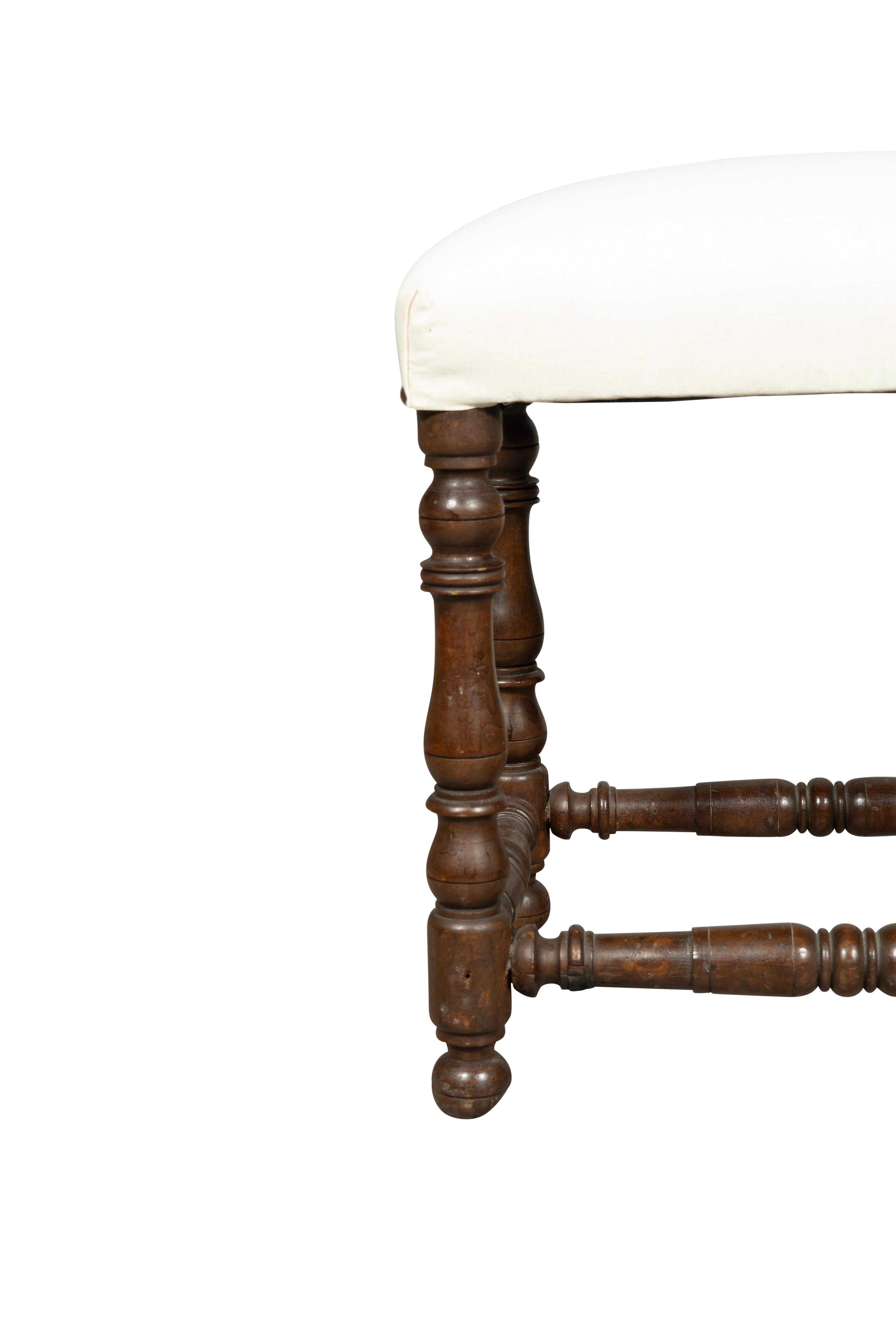 Flemish Baroque Walnut Bench For Sale 3