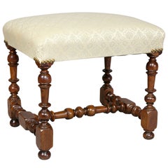 Flemish Baroque Walnut Bench