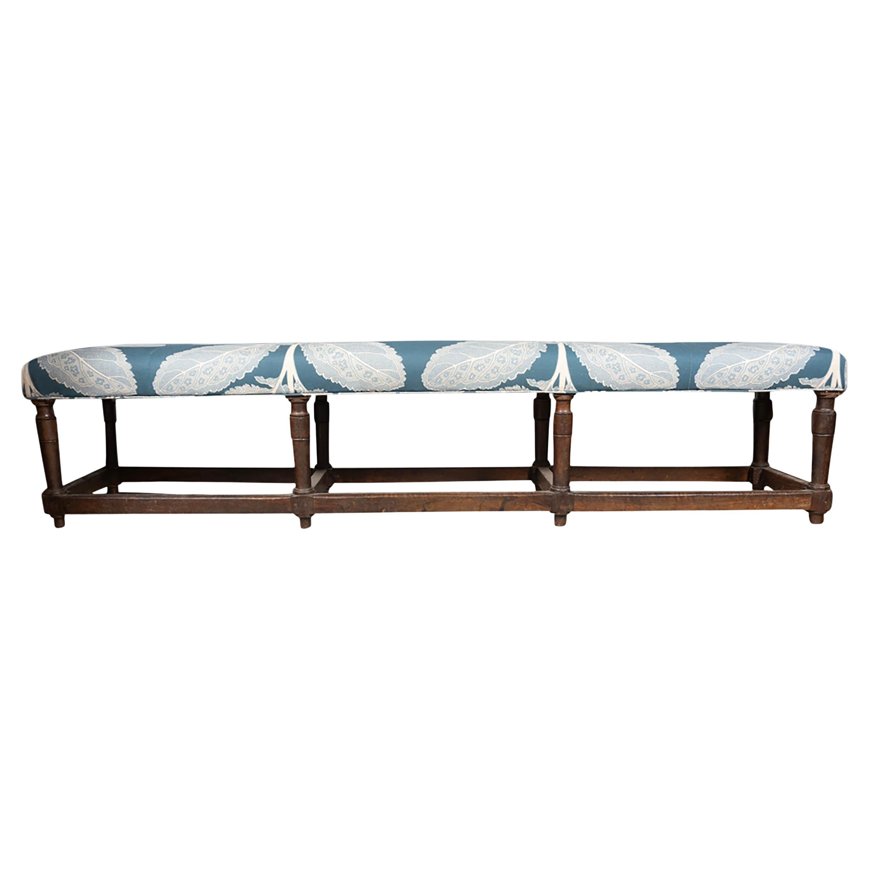 Flemish Baroque Walnut Bench