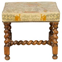 Flemish Baroque Walnut Footstool