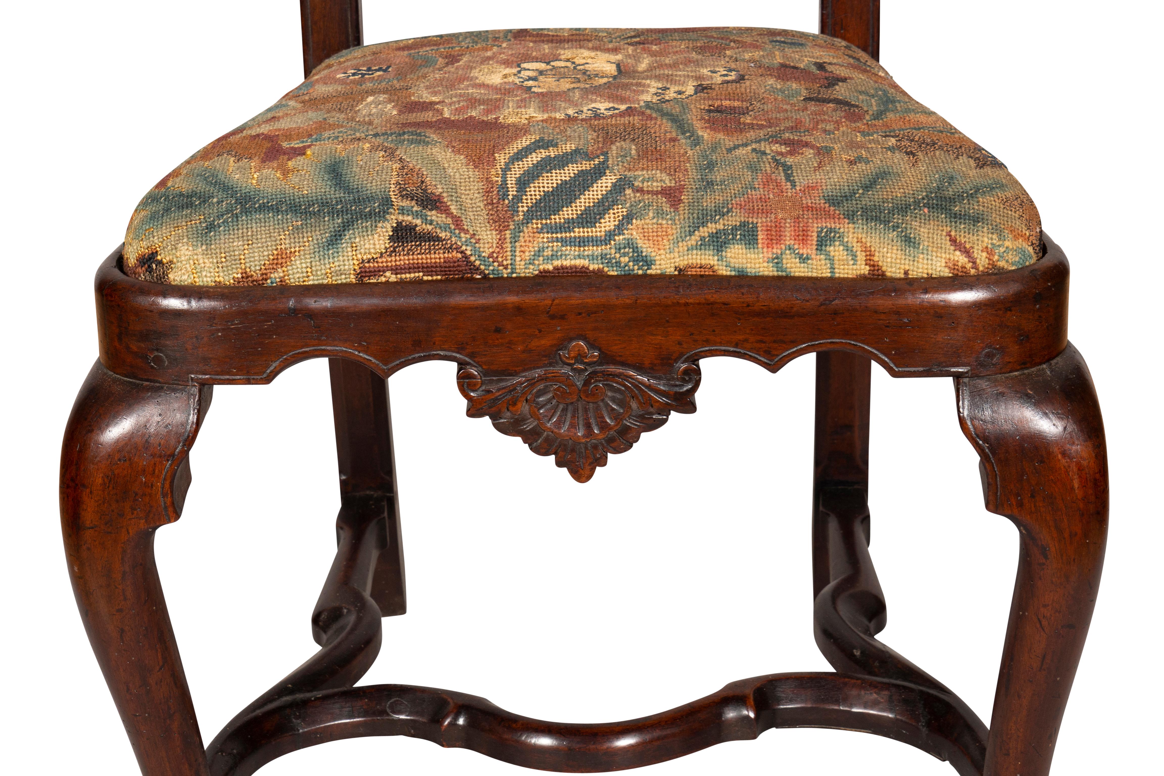Flemish Baroque Walnut Side Chair For Sale 5