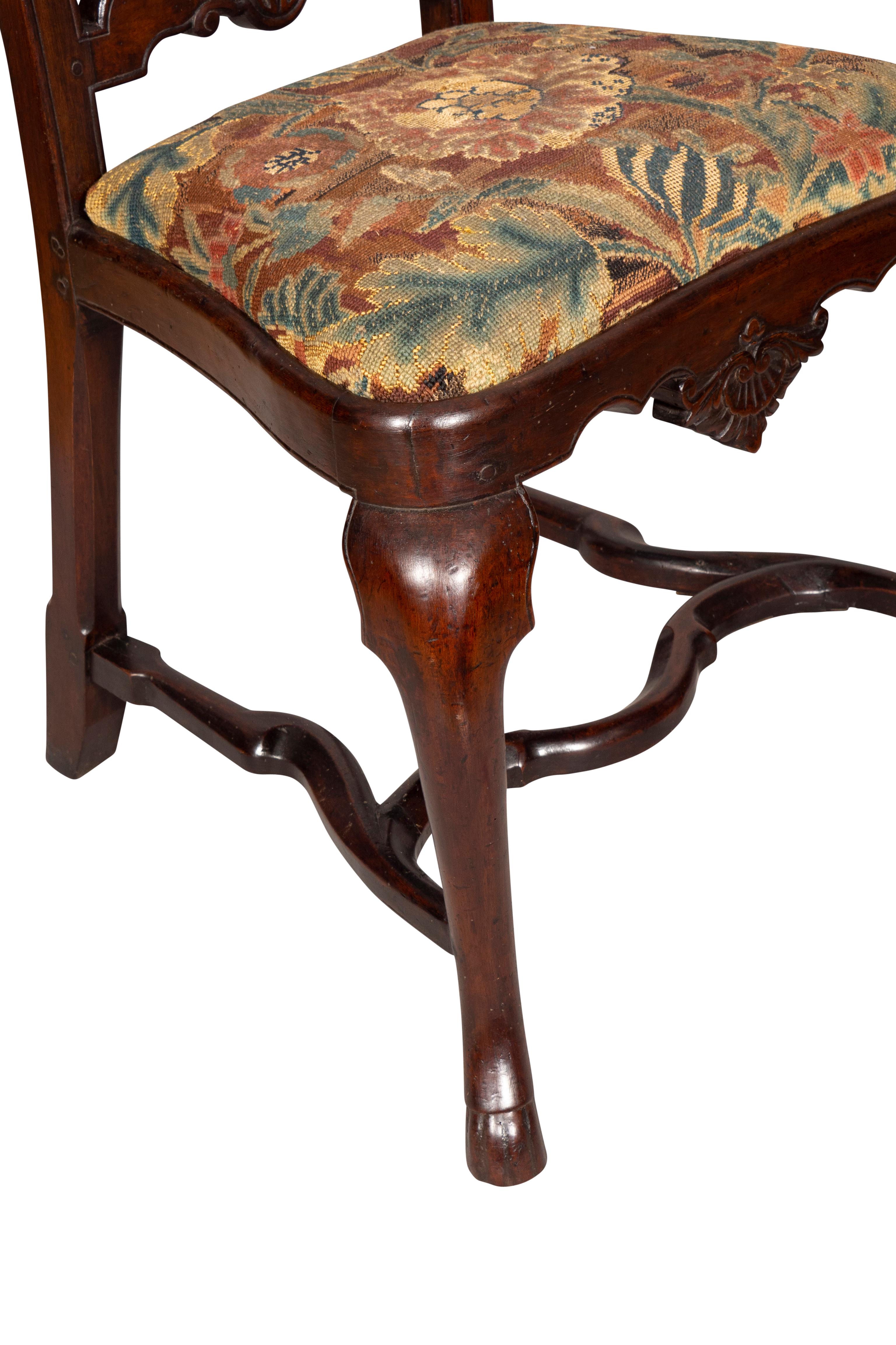 Flemish Baroque Walnut Side Chair For Sale 7