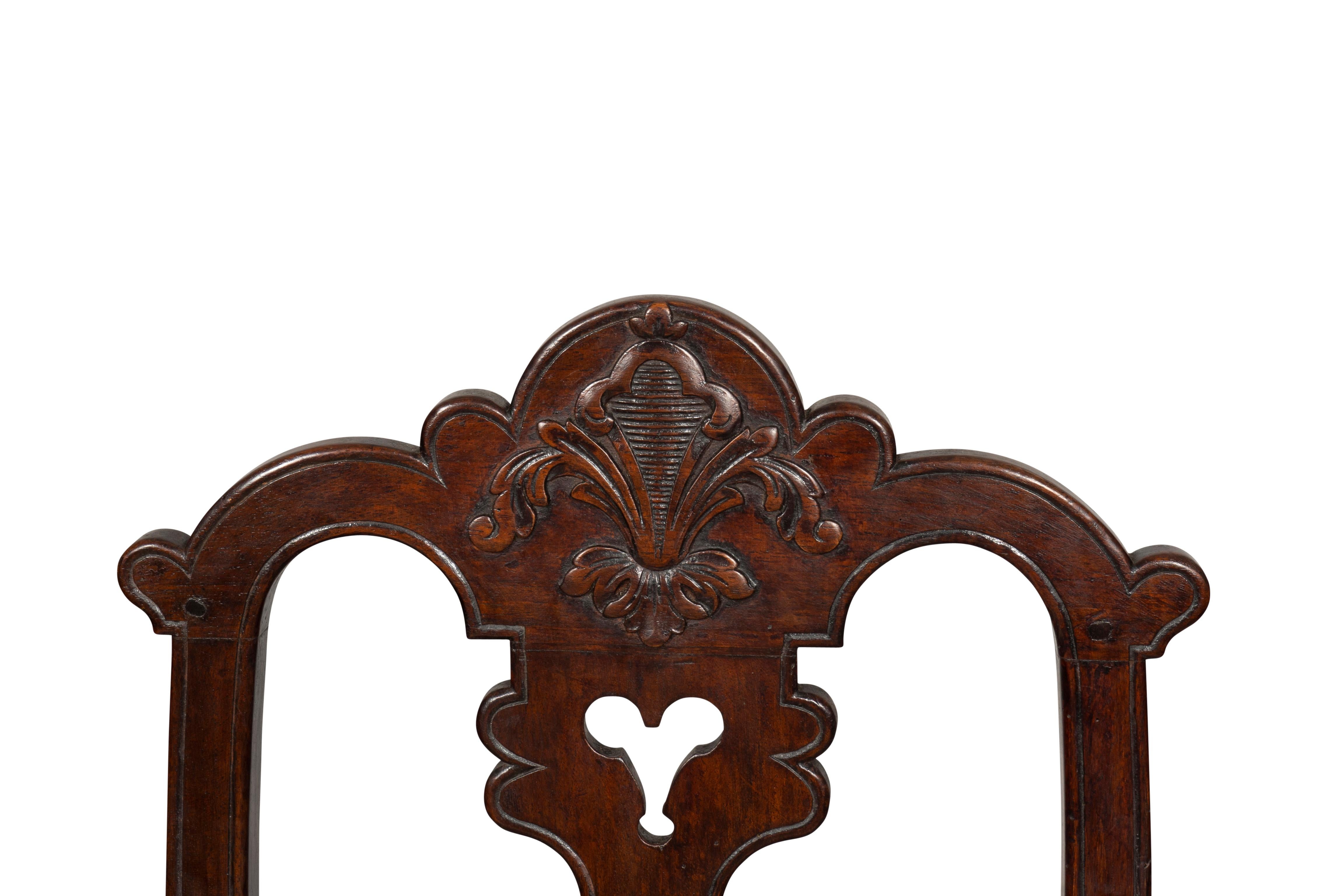 Flemish Baroque Walnut Side Chair For Sale 9