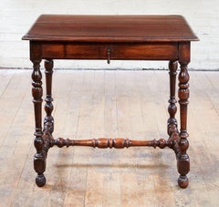 Flemish Baroque Walnut Side Table