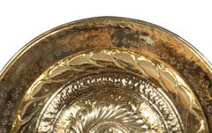 Flemish Brass Alms Plate