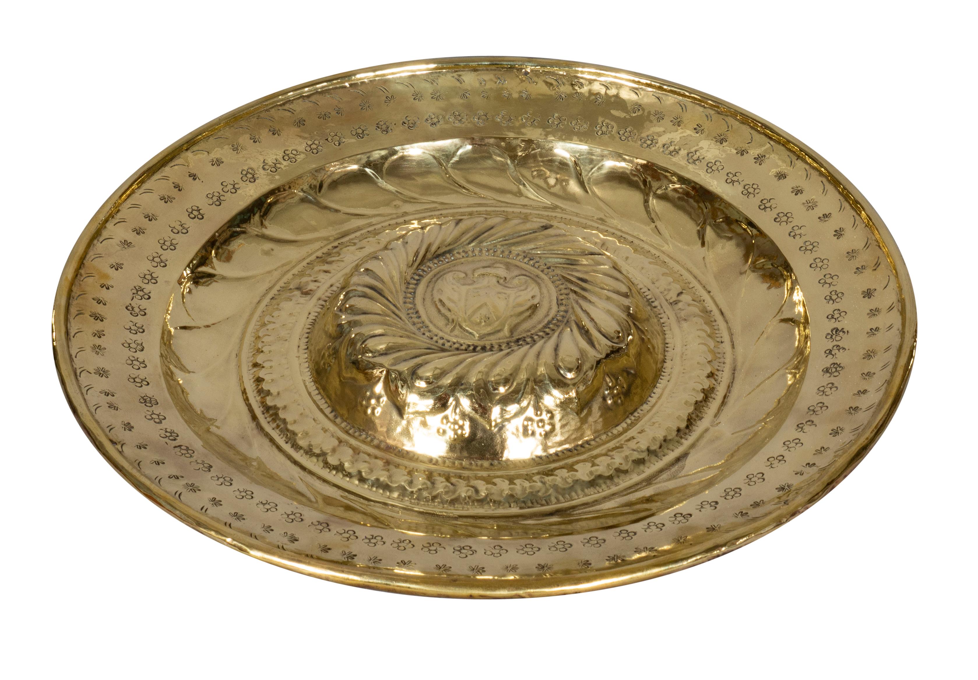 Flemish Brass Alms Plate For Sale 2