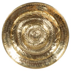 Antique Flemish Brass Alms Plate