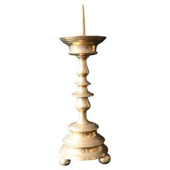 Flemish Bronze Candlestick From The End Of The 16th Century
